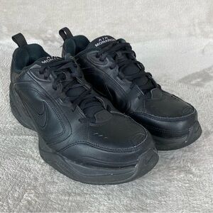 Nike Air Monarch IV Shoes Men Size 11 4E Black Leather Cross Trainer Walking NEW